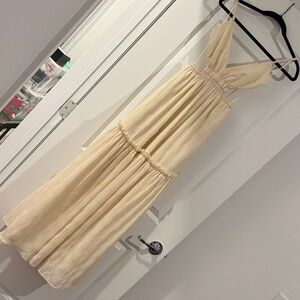 Elegant Cream Maxi Dress Mable S